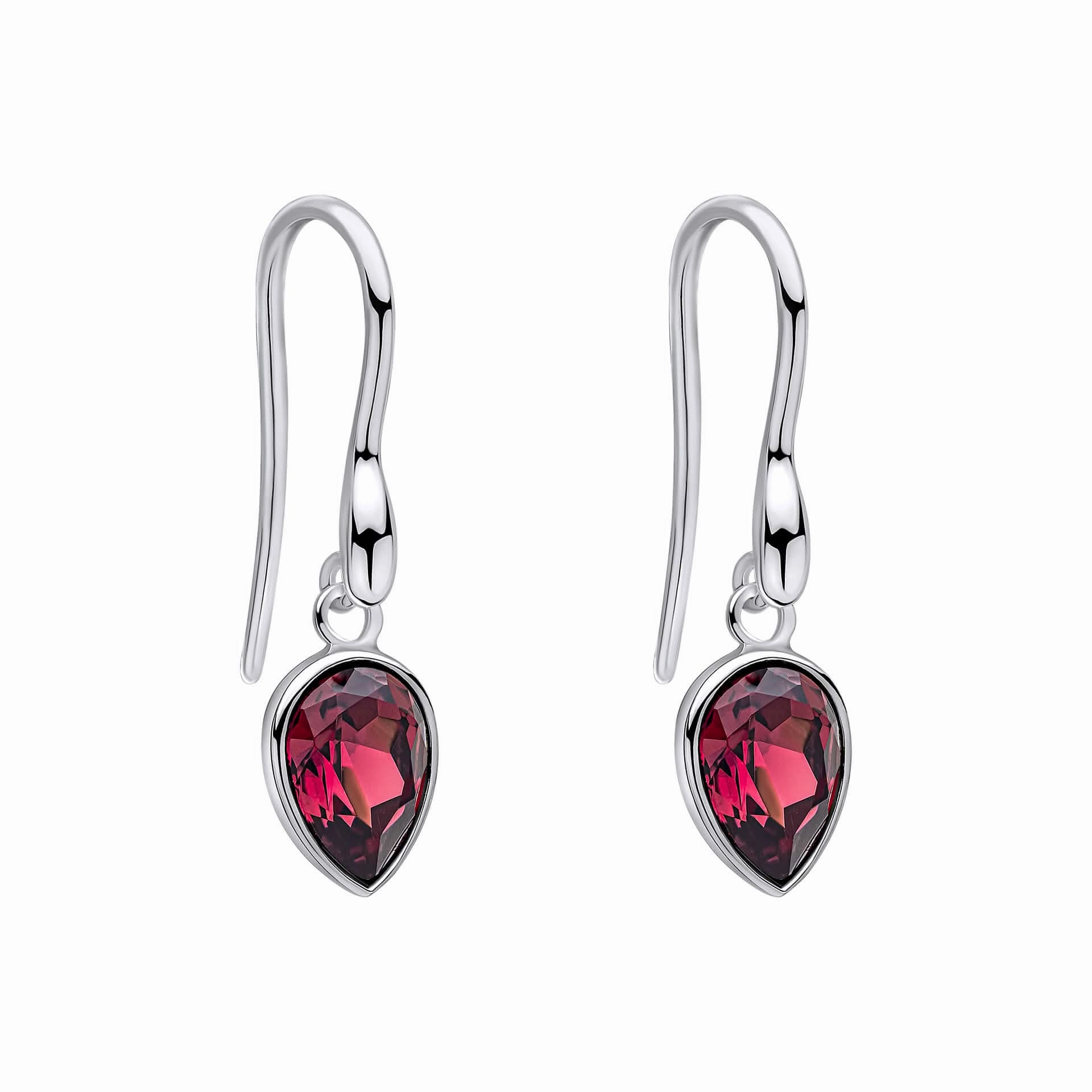 Beginnings Sterling Silver Amethyst Crystal Amethyst Earrings E6489M