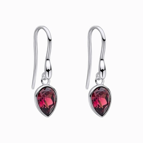 Beginnings Sterling Silver Amethyst Crystal Amethyst Earrings E6489M