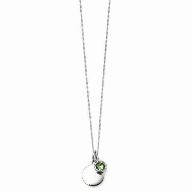 Beginnings Sterling Silver August Birth Stone Pendant P4597