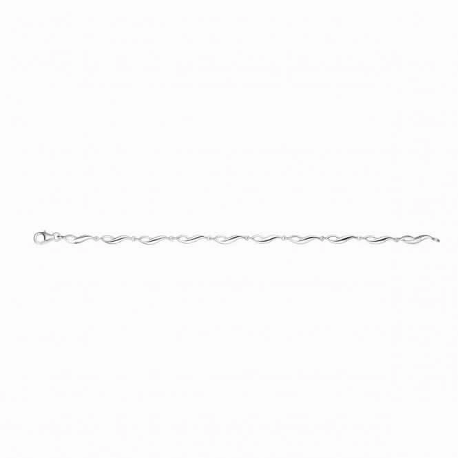 Beginnings Sterling Silver B4029 Twist 19cm Bracelet