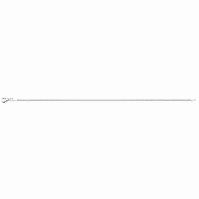 Beginnings Sterling Silver B4318 Thin Popcorn 19cm Bracelet