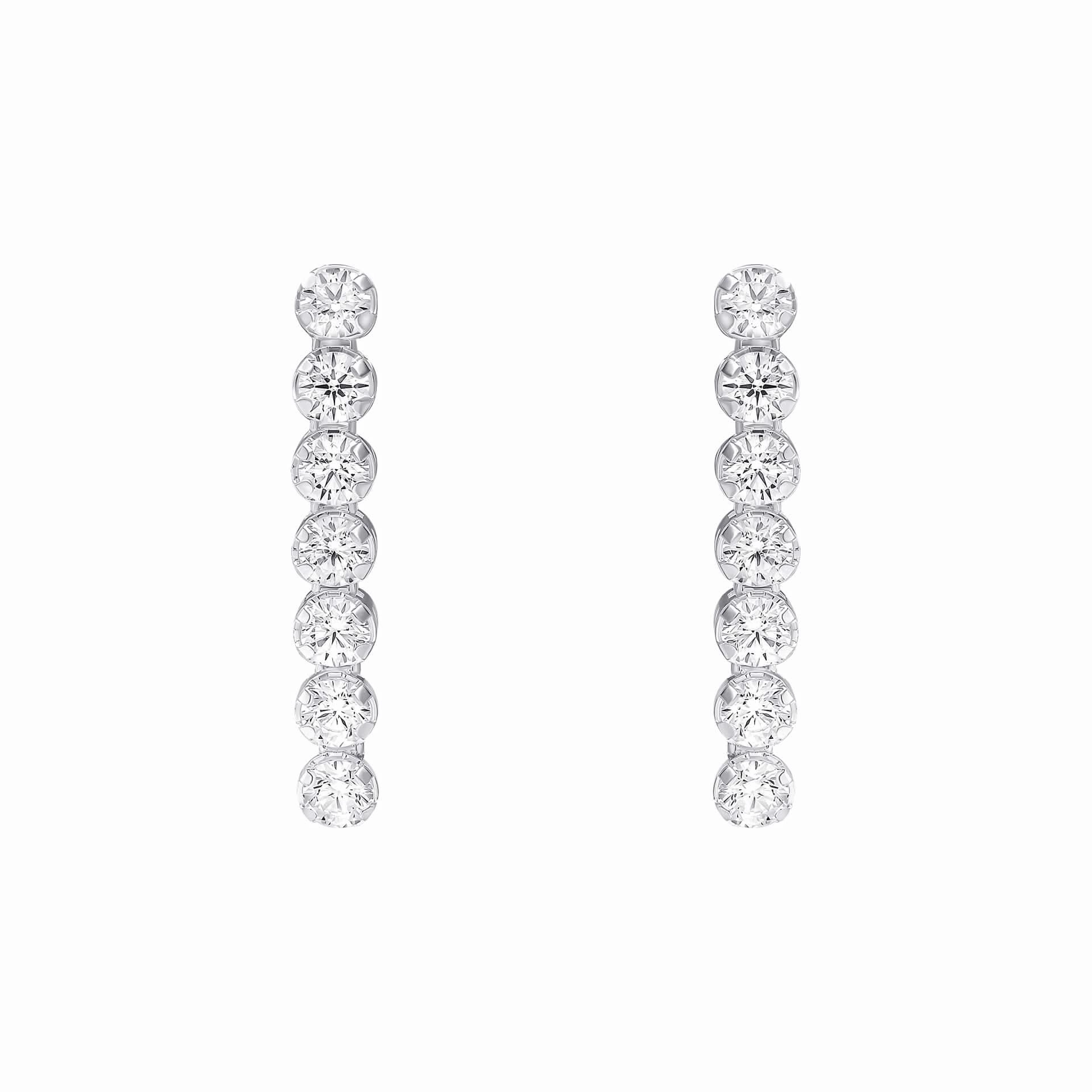 Beginnings Sterling Silver Cubic Zirconia White Earrings E6471C