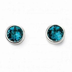 Beginnings Sterling Silver Dec Birth Stone Earrings E5561