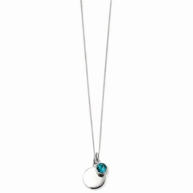 Beginnings Sterling Silver December Birth Stone Pendant P4601