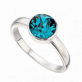 Beginnings  Sterling Silver December Swarovski Birthstone Ring R3696