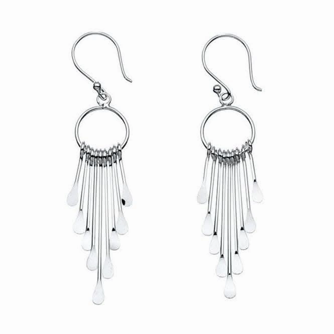 Beginnings Sterling Silver E2388 Multi Stick Drop Earrings