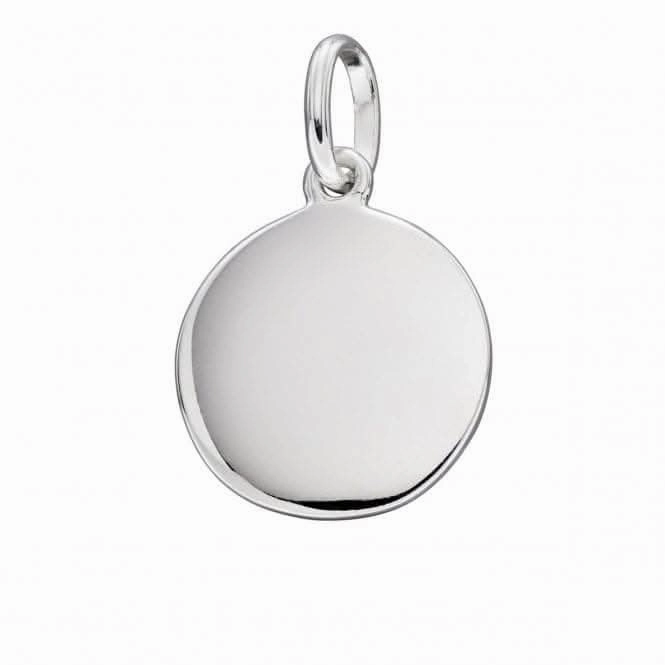 Beginnings Sterling Silver Engravable Disc Pendant P4778