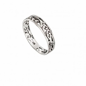 Beginnings  Sterling Silver Filigree Band Ring R117