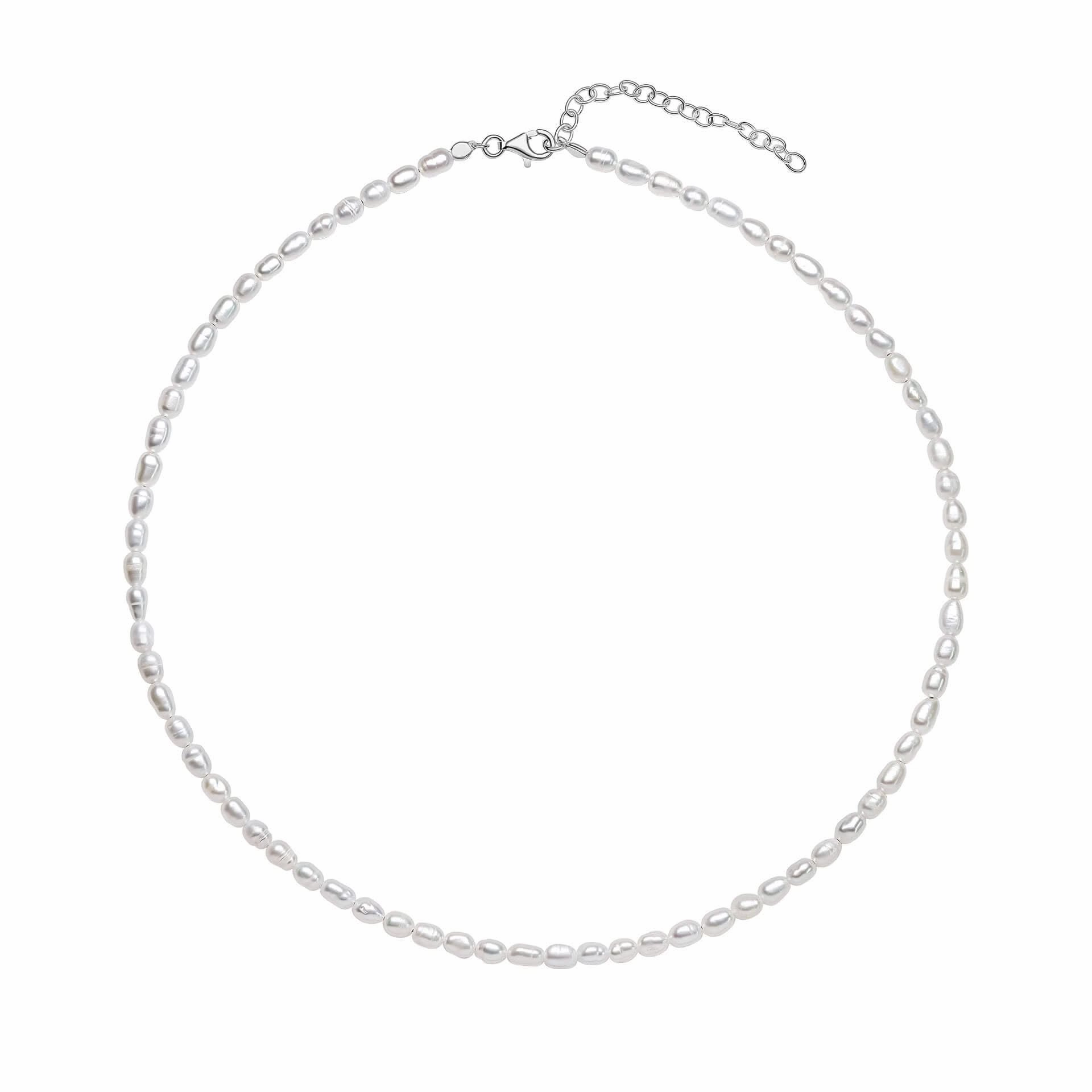 Beginnings Sterling Silver Rice Pearl Necklace N4617W