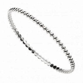 Beginnings Sterling Silver Round Ball Bangle B5070