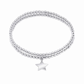 Beginnings Sterling Silver Star Bracelet B5534