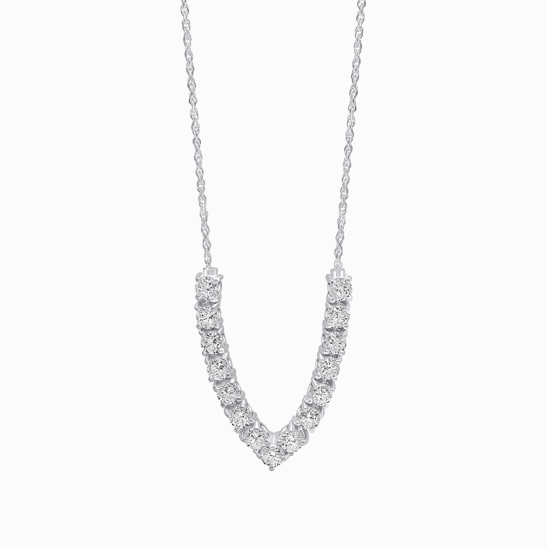 Beginnings Sterling Silver Zirconia Freshwater Pearl White Necklace N4615C