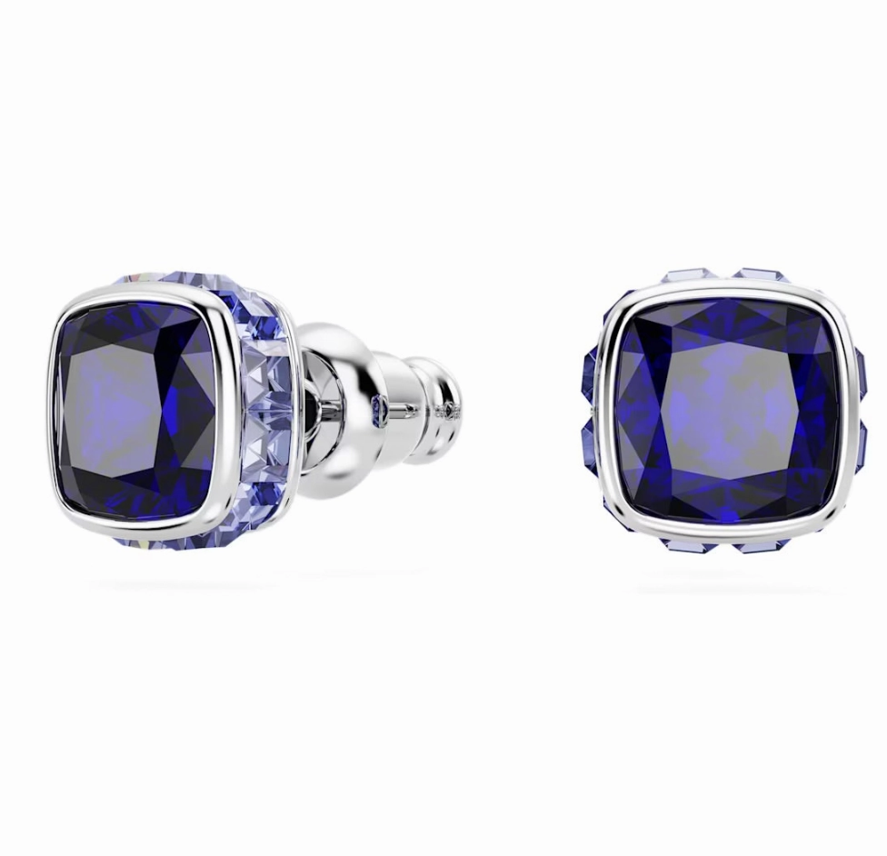 Birthstone September Blue Square - Necklace & Earring