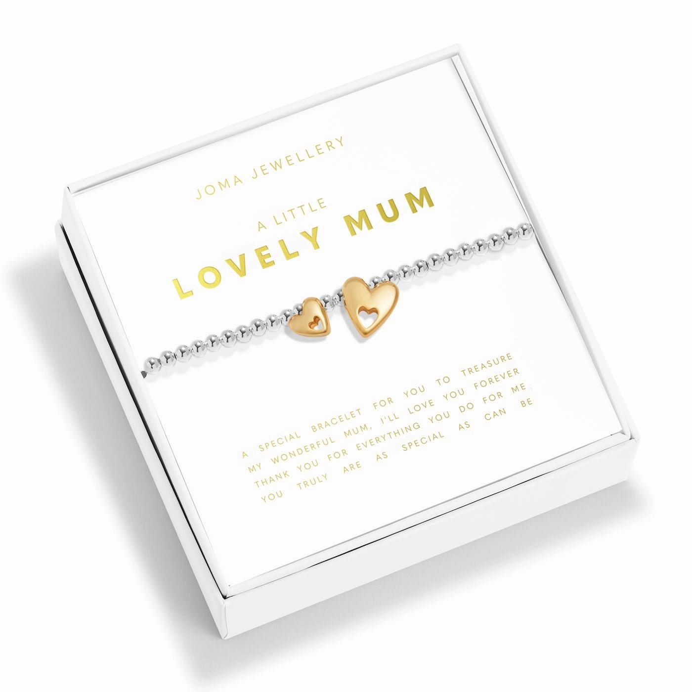 Boxed A Little Lovely Mum Silver Gold Plated Bracelet 7614