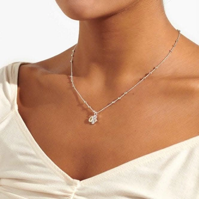 Bridal A Little Beautiful Bridesmaid Silver 46cm   5cm Necklace 7028