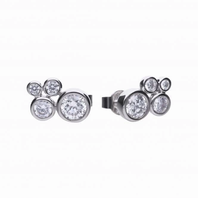 Bubble Stud Cubic Zirconia Earrings E5780