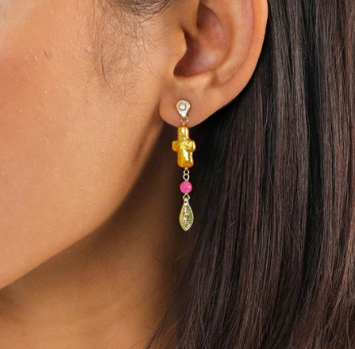CALI FWP cross post earrings