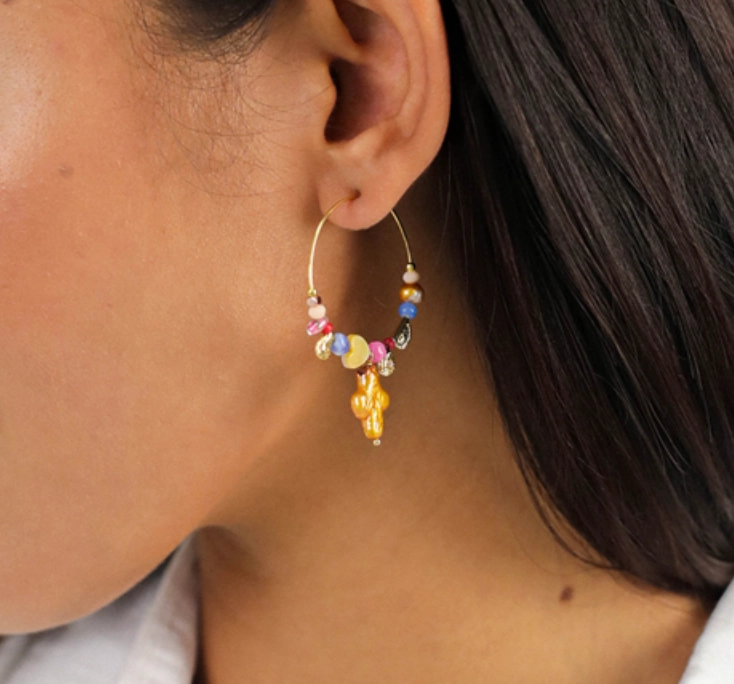 CALI medium creoles earrings