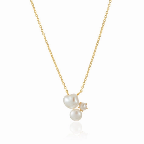 CARA Dolce three Freshwater Pearls Necklace - 2 colours