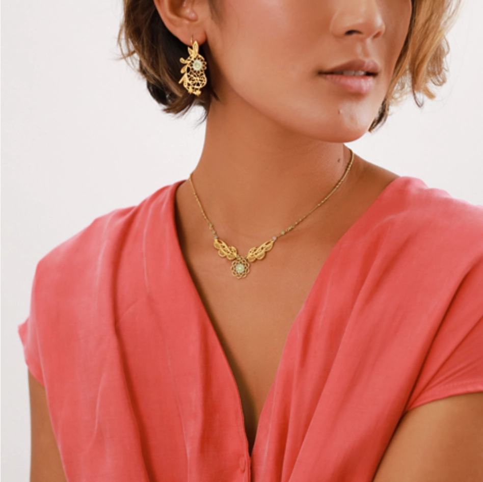 Cassiopee 3 Elements Short Necklace