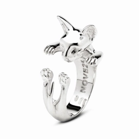 Cat Fever Sterling Silver Sphynx Hug Ring D