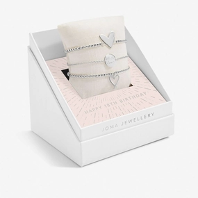 Celebrate You Gift Box Happy 18th Birthday Silver Plated Set Of 3 Bracelet 7066