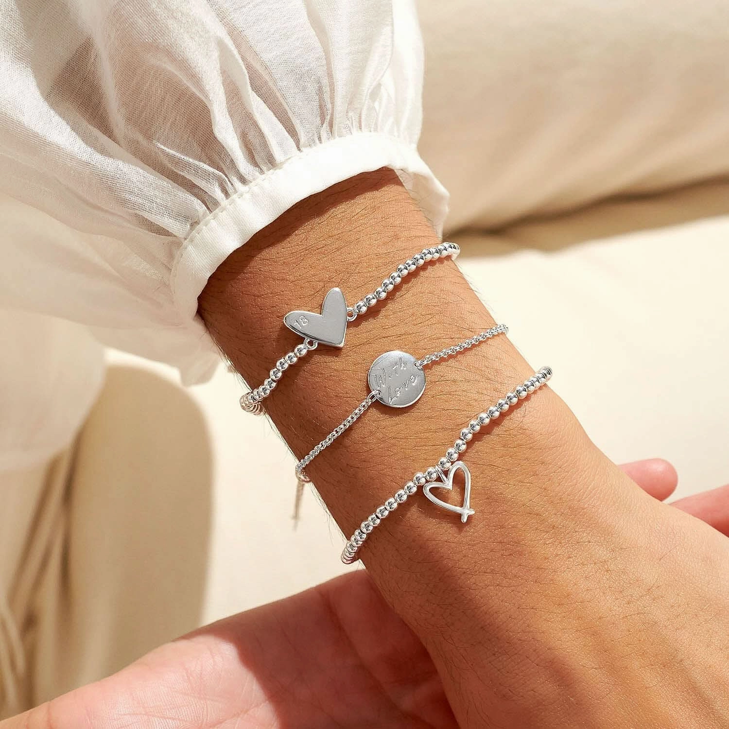 Celebrate You Gift Box Happy 18th Birthday Silver Plated Set Of 3 Bracelet 7066