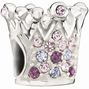 Chamilia Charm Crystal Crown Purple