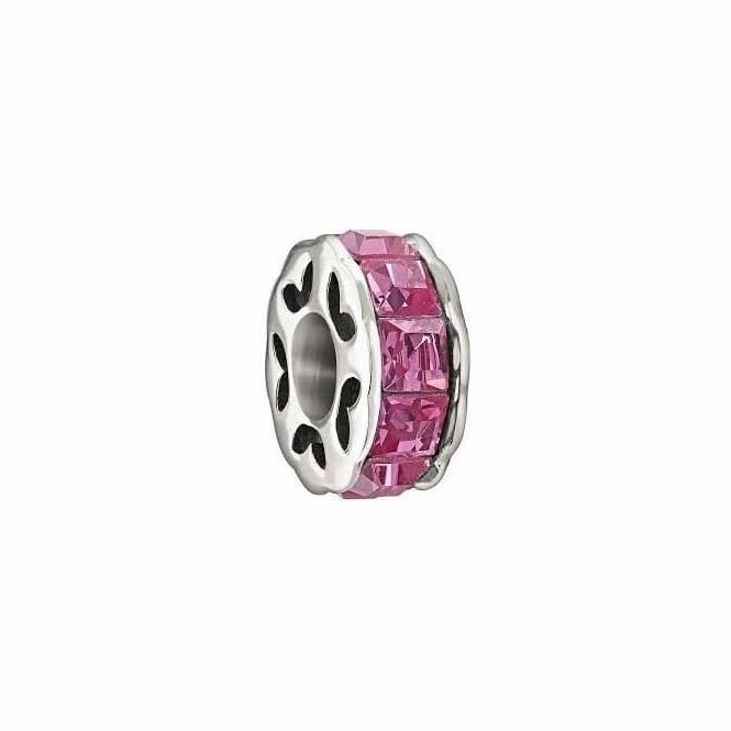 Chamilia Sterling Silver Pink Swarovski Spark Charm D
