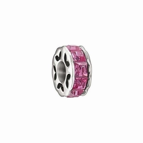 Chamilia Sterling Silver Pink Swarovski Spark Charm D