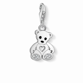 Charm Pendant "Teddy Bear With Heart"