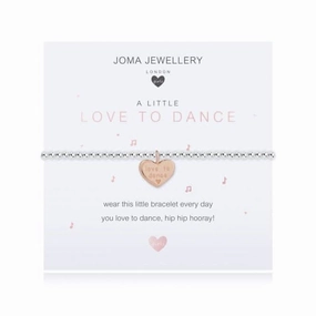 Children's A Little Love To Dance Silver 15.5cm Stretch Bracelet C493