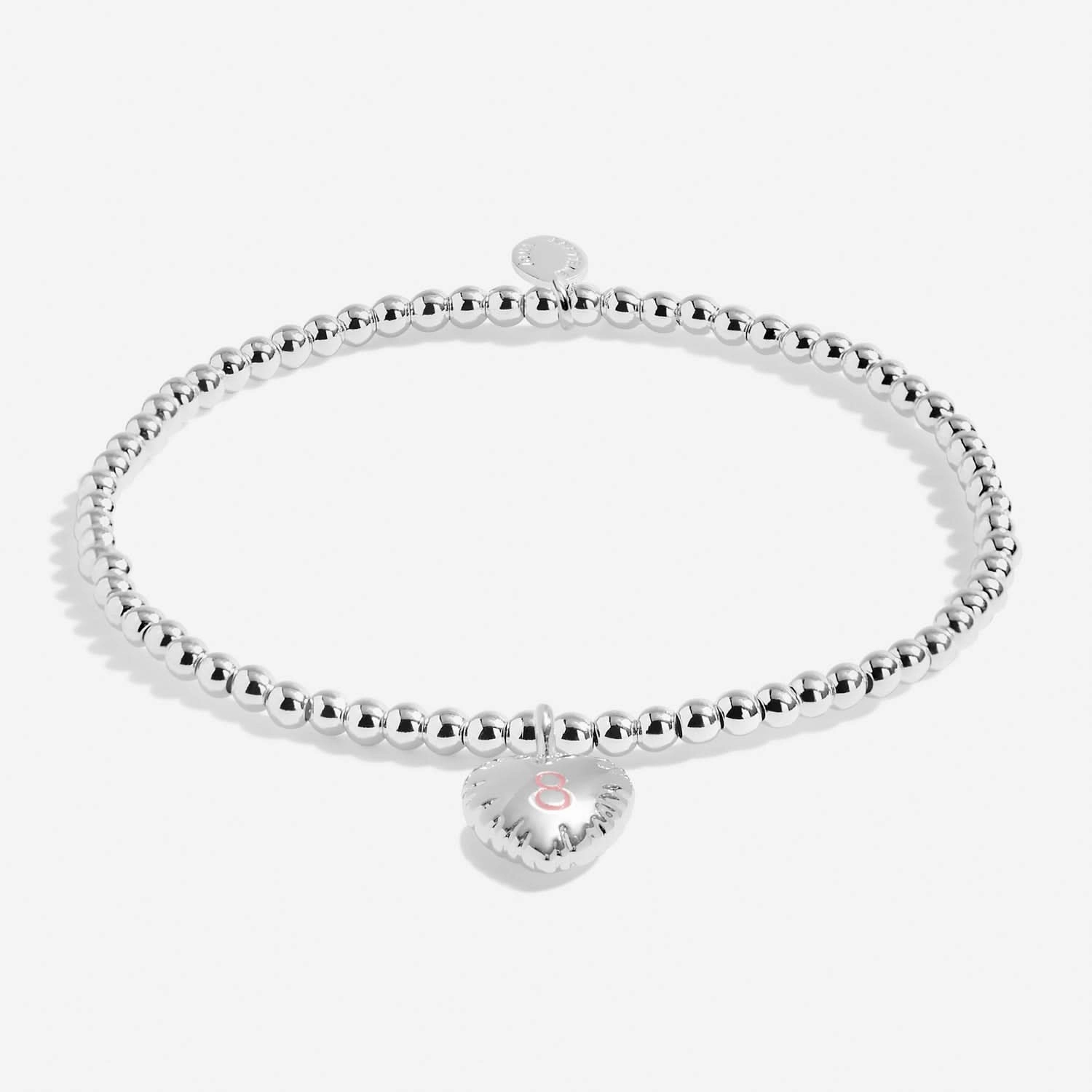 Children's Confetti A Little 8th Birthday Silver Plated Bracelet C834