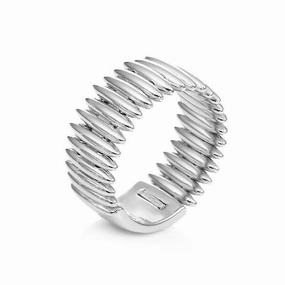 Chimento Armillas 18ct White Gold Spike Pattern Ring