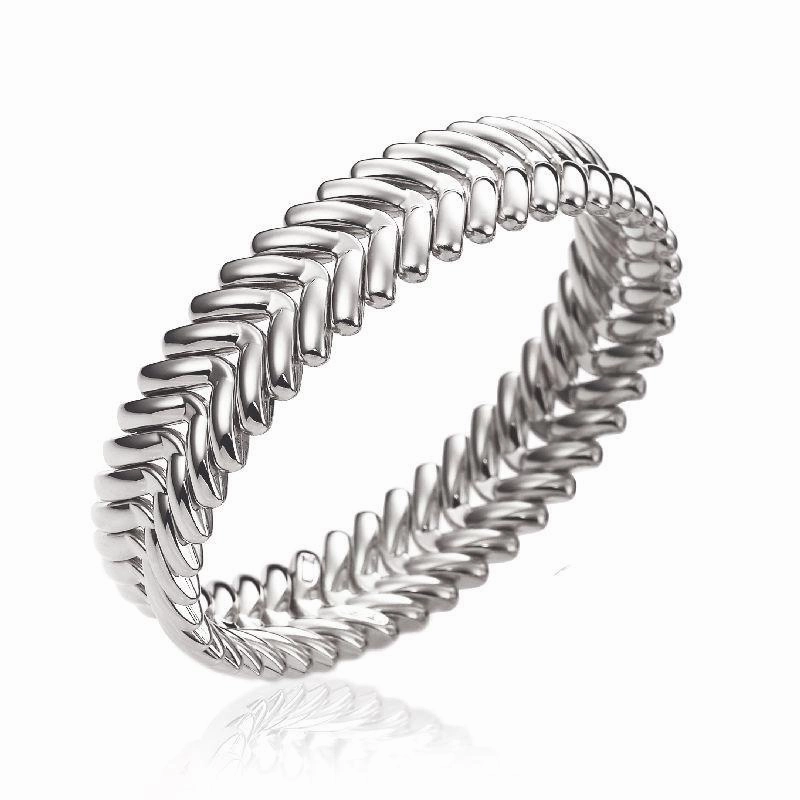 Chimento Armillas 18ct White Gold Wide Arrow Head Bangle