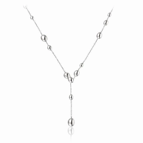 Chimento Armillas Acqua 18ct White Gold Diamond Droplets Necklace
