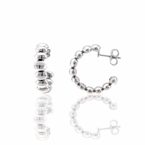 Chimento Armillas Acqua 18ct White Gold Hoop Earrings
