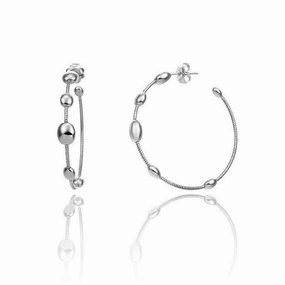 Chimento Armillas Acqua 18ct White Gold Large Hoop Earrings