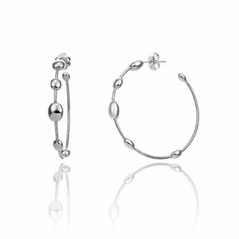 Chimento Armillas Acqua 18ct White Gold Large Hoop Earrings