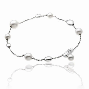 Chimento Armillas Acqua 18ct White Gold Pearl Diamond Bracelet