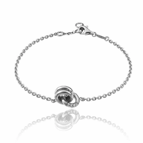 Chimento Bamboo Pure 18ct White Gold 0.10ct Diamond Bracelet