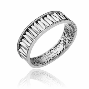 Chimento Bamboo Sipario 18ct White Gold 0.55ct Diamond Bangle