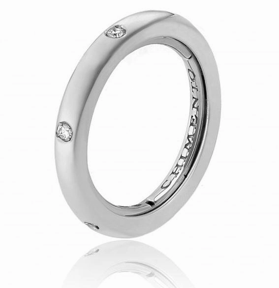 Chimento Forever Stack Me 18ct White Gold Diamond Adjustable Size-Fit Ring