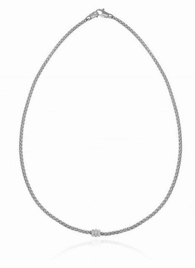 Chimento Melograno 18ct White Gold 0.20ct Diamond Necklace
