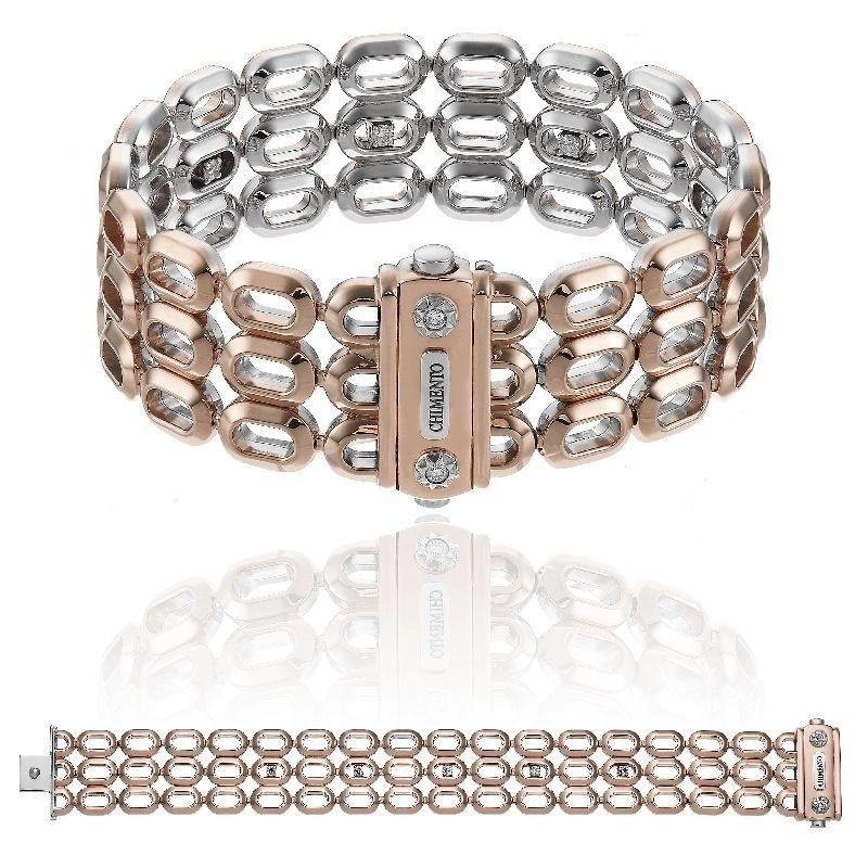 Chimento Optima 18ct Rose and White Gold 0.51ct Diamond Reversible Bracelet