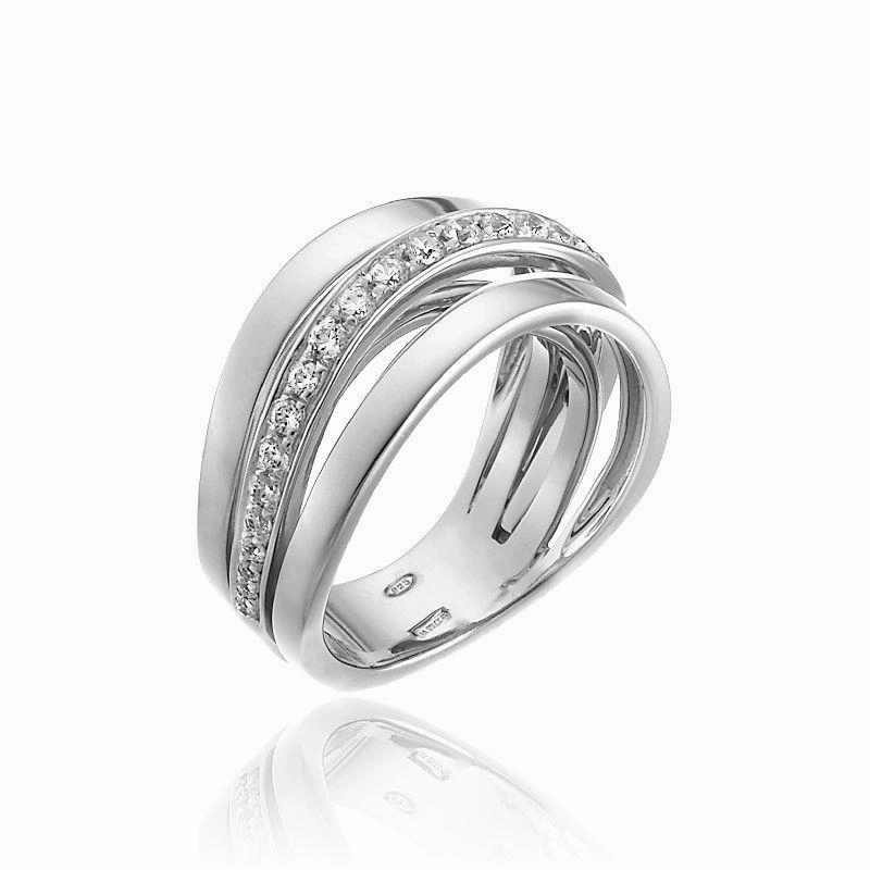 Chimento Stretch Nuvola 18ct White Gold 0.37ct Diamond Ring
