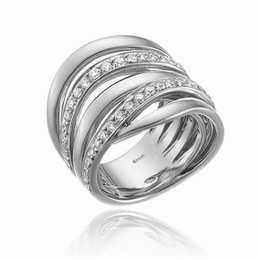 Chimento Stretch Nuvola 18ct White Gold 0.72ct Diamond Ring