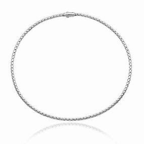 Chimento Stretch Spring 18ct White Gold Necklace