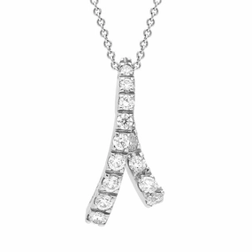 Chimento Ventaglio 18ct White Gold and Diamond Necklace D