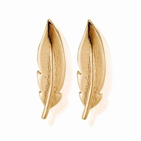 ChloBo 925 Sterling Silver Cuff Feather Earrings GEST1120